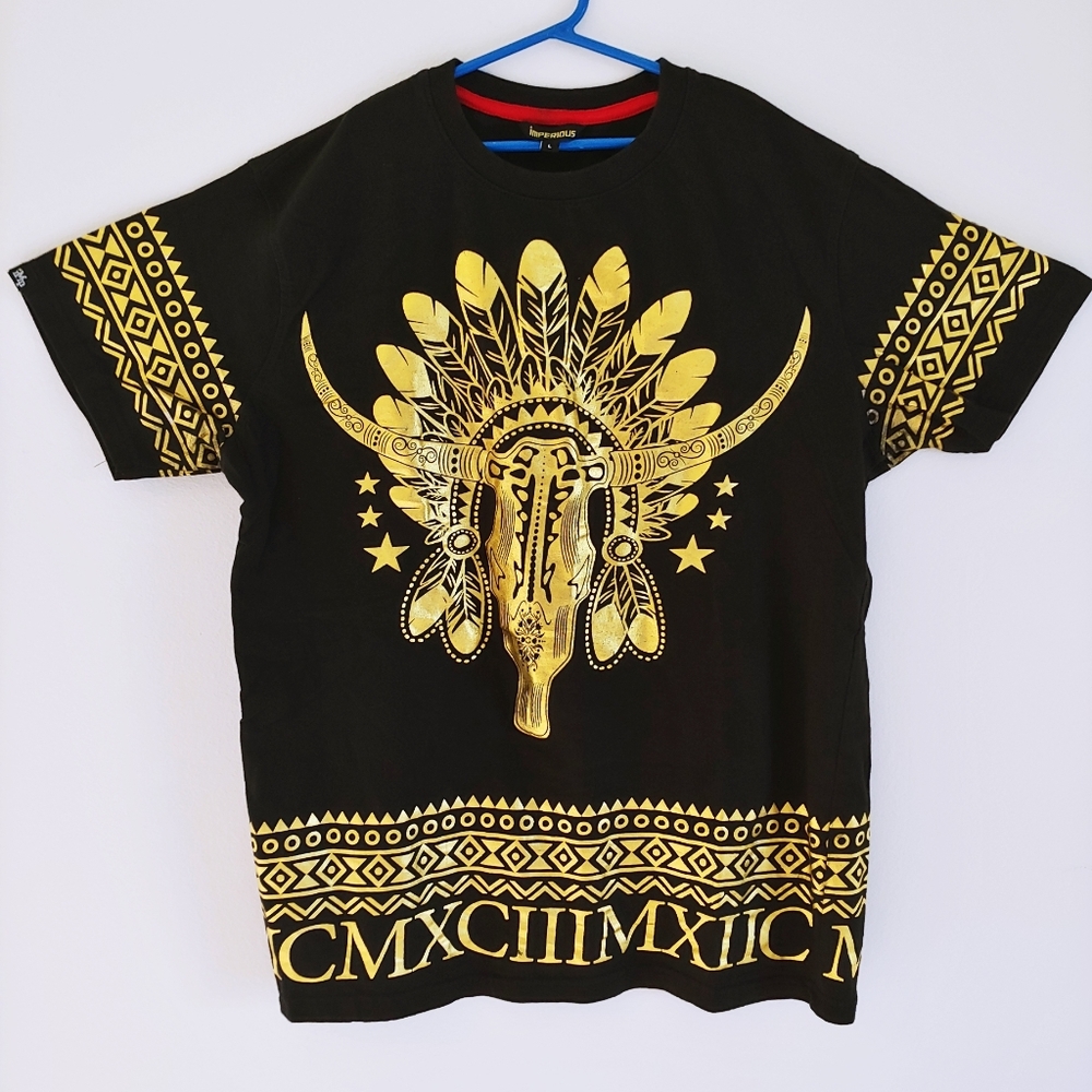 Lot of 2 Men's Imperious Epic Mayan Bull Head L